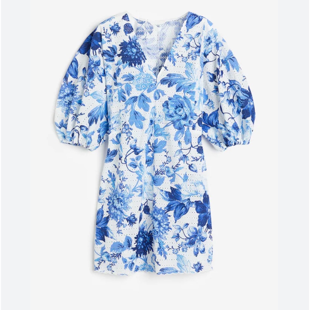 NWT H&M floral puff sleeve dress